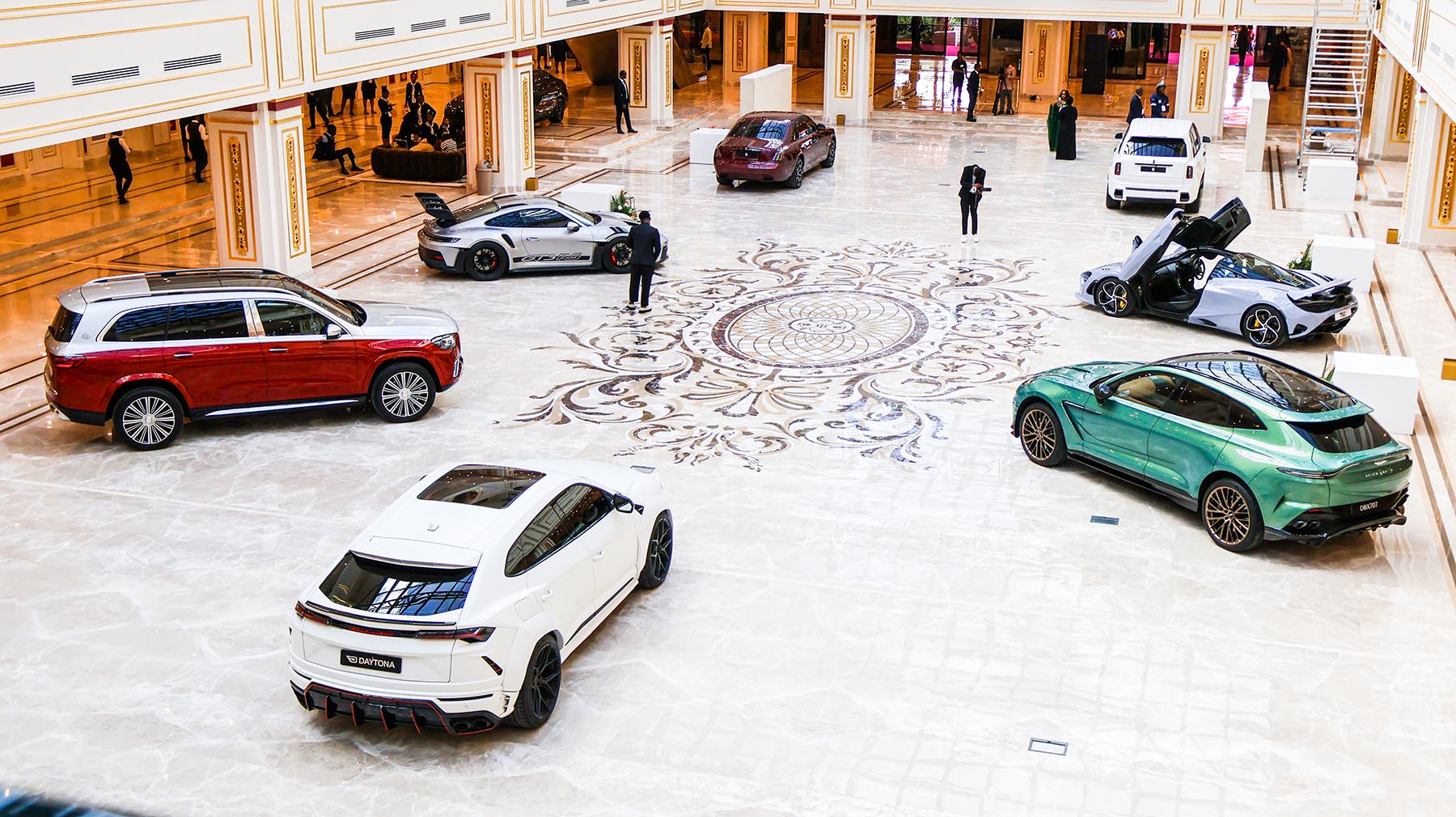 The luxury vehicle on display during the Royal Signature Expo.